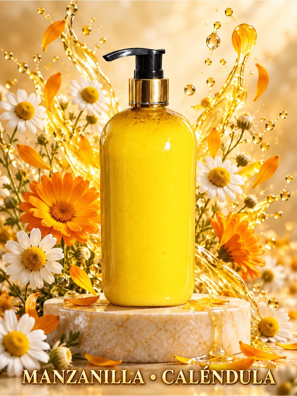 Manzanilla Caléndula Yellow Body Oil & Moisturizer – Nourishing Daily Hydration